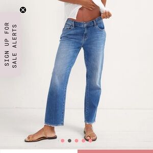 Hatch Womens Boyfriend Maternity Jeans Indigo Blue Size 27